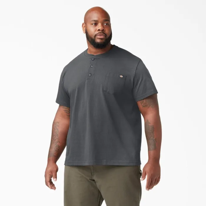 Dickies Shirts Heavyweight Short Sleeve Henley TShirt Charcoal Gray Charcoal Gray ch 8211 Men Dickies Shirts Heavyweight Short Sleeve Henley TShirt Charcoal Gray Charcoal Gray ch 8211 Men