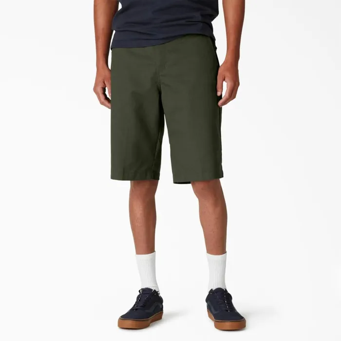 Dickies Skateboarding Shorts FLEX Skateboarding Slim Fit Shorts 11034 Olive Green Olive Green og 8211 Men