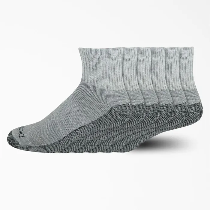 Dickies Socks Moisture Control Quarter Socks Size 612 6Pack Gray Gray gy 8211 Men Dickies Socks Moisture Control Quarter Socks Size 612 6Pack Gray Gray gy 8211 Men