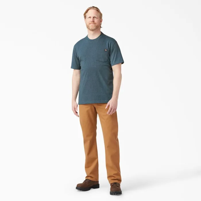 Dickies TShirts Heavyweight Heathered Short Sleeve Pocket TShirt Baltic Blue Baltic Blue bud 8211 Men Dickies TShirts Heavyweight Heathered Short Sleeve Pocket TShirt Baltic Blue Baltic Blue bud 8211 Men