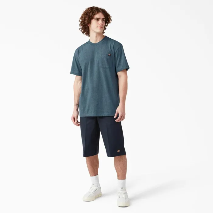 Dickies TShirts Heavyweight Heathered Short Sleeve Pocket TShirt Baltic Blue Baltic Blue bud 8211 Men Dickies TShirts Heavyweight Heathered Short Sleeve Pocket TShirt Baltic Blue Baltic Blue bud 8211 Men