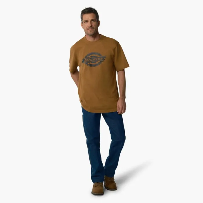 Dickies TShirts Short Sleeve Heavyweight Logo TShirt Brown Duck Brown Duck bd 8211 Men Dickies TShirts Short Sleeve Heavyweight Logo TShirt Brown Duck Brown Duck bd 8211 Men