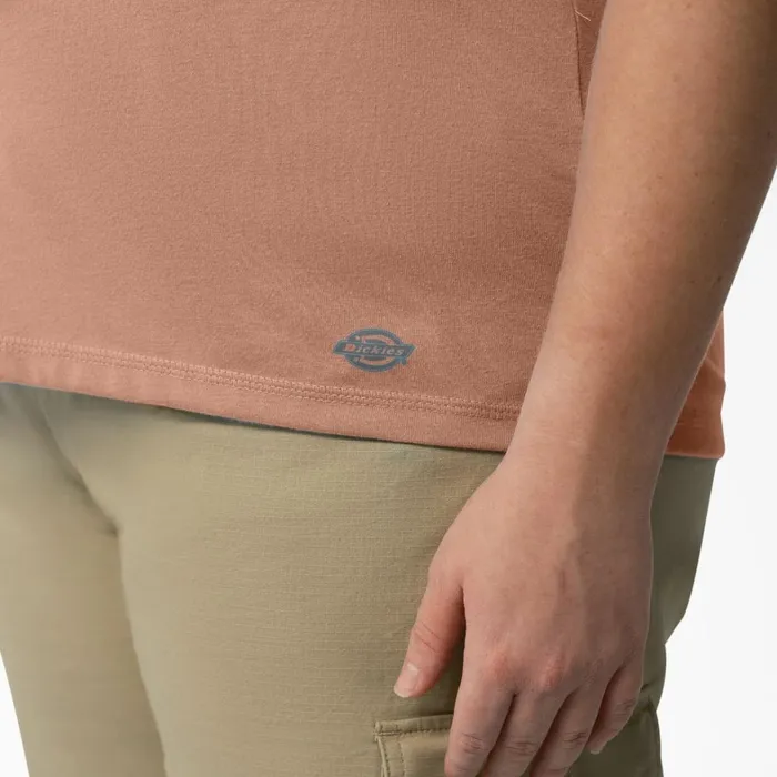 Dickies TShirts Women039s Plus Cooling Short Sleeve Pocket TShirt Cork Single Dye Heather Cork Single Dye Heather c2k 8211 Women Dickies TShirts Women039s Plus Cooling Short Sleeve Pocket TShirt Cork Single Dye Heather Cork Single Dye Heather c2k 8211 Women