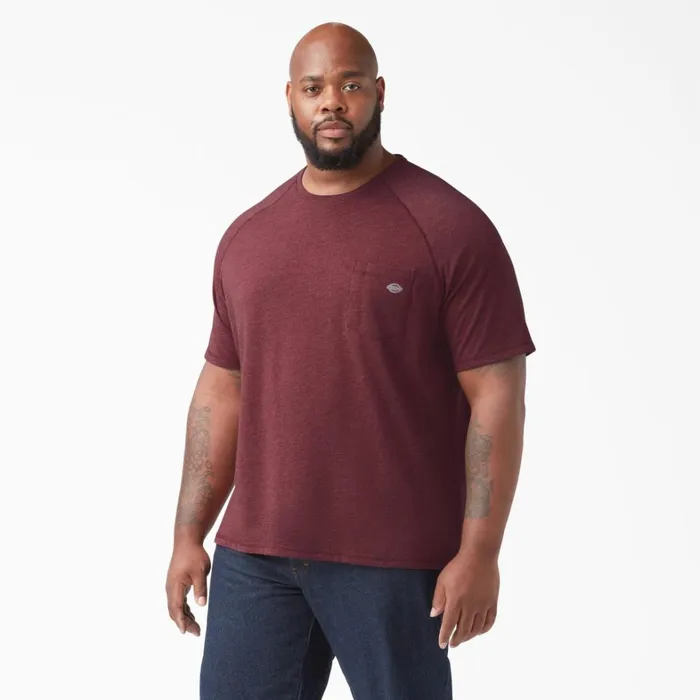Dickies Work Shirts Cooling Short Sleeve Pocket TShirt Burgundy Heather Burgundy Heather byh 8211 Men Dickies Work Shirts Cooling Short Sleeve Pocket TShirt Burgundy Heather Burgundy Heather byh 8211 Men