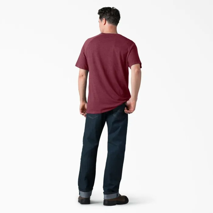 Dickies Work Shirts Cooling Short Sleeve Pocket TShirt Burgundy Heather Burgundy Heather byh 8211 Men Dickies Work Shirts Cooling Short Sleeve Pocket TShirt Burgundy Heather Burgundy Heather byh 8211 Men