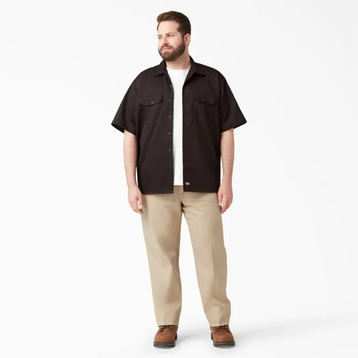 Dickies Work Shirts Short Sleeve Work Shirt Dark Brown Dark Brown db 8211 Men Dickies Work Shirts Short Sleeve Work Shirt Dark Brown Dark Brown db 8211 Men