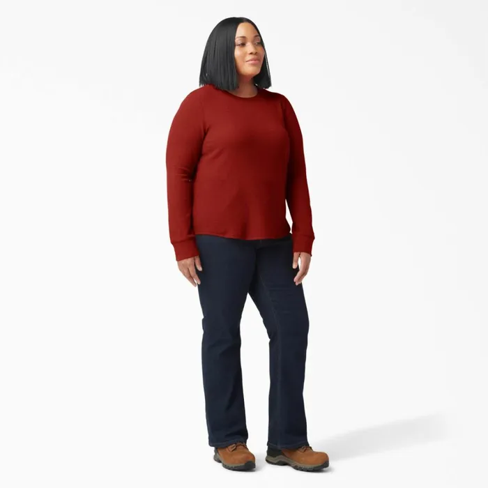 Dickies Work Tops Women039s Plus Long Sleeve Thermal Shirt Molten Lava Heather Molten Lava Heather m2h 8211 Women Dickies Work Tops Women039s Plus Long Sleeve Thermal Shirt Molten Lava Heather Molten Lava Heather m2h 8211 Women