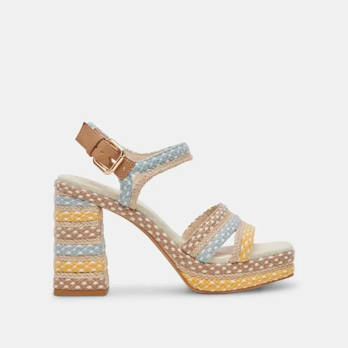 Dolce Vita Arnela Heels Citrus Multi Woven Women Heels
