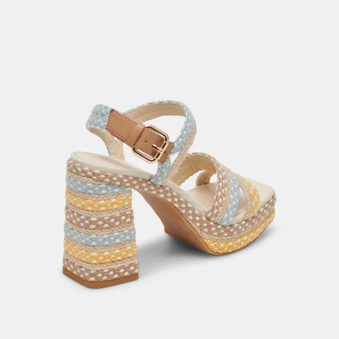 Dolce Vita Arnela Heels Citrus Multi Woven Women Heels