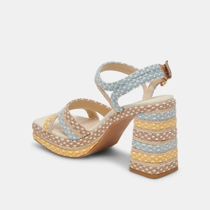 Dolce Vita Arnela Heels Citrus Multi Woven Women Heels