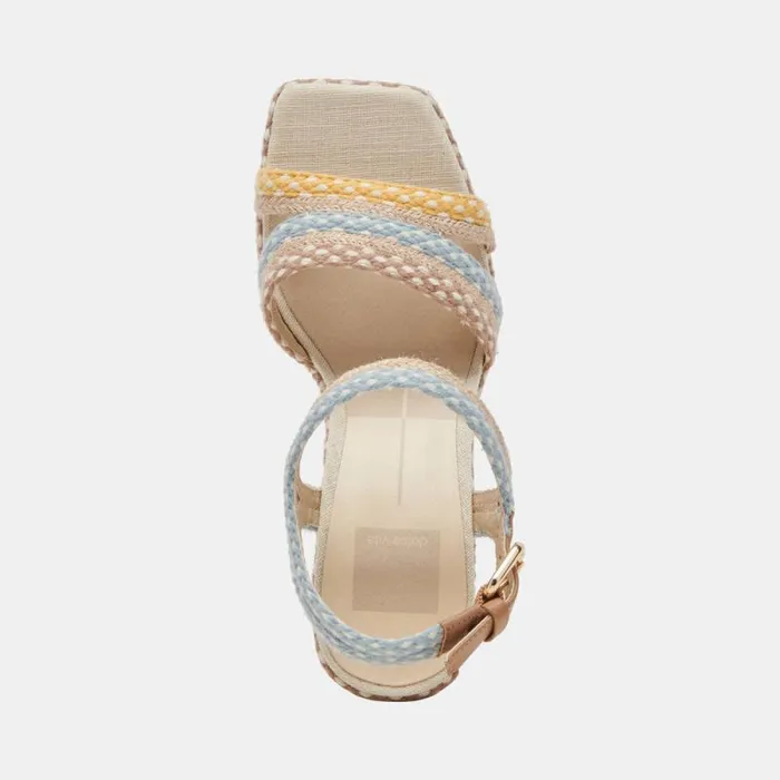 Dolce Vita Arnela Heels Citrus Multi Woven Women Heels