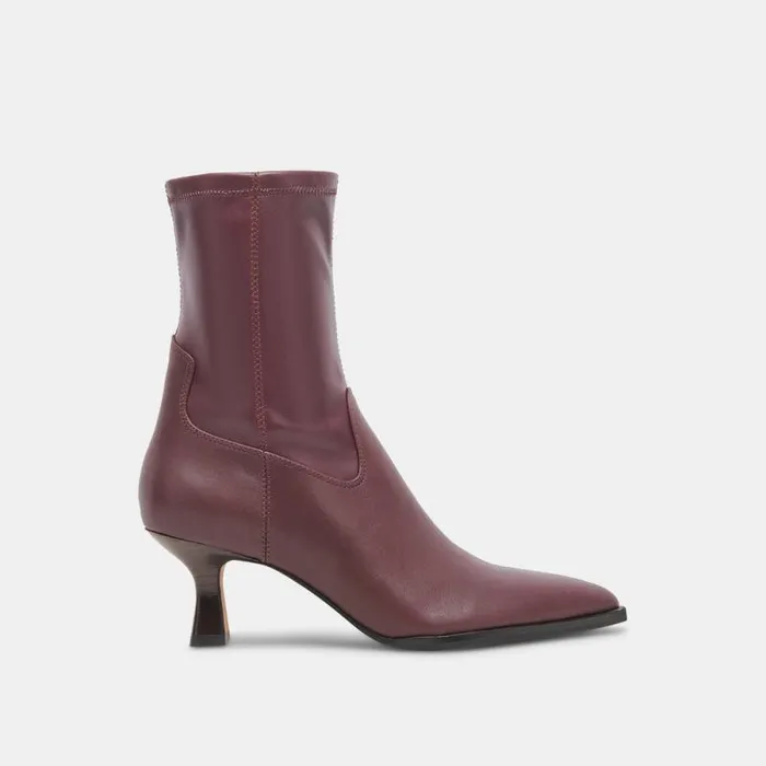 Dolce Vita Arya Boots Wine Leather Women Boots and Booties