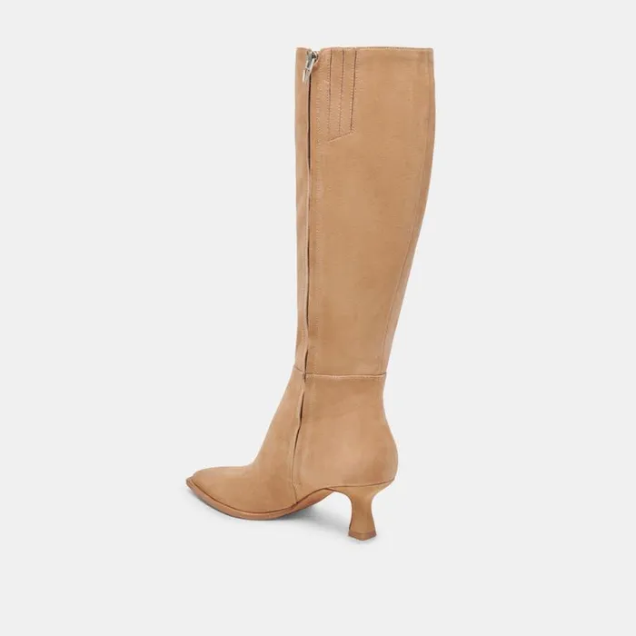 Dolce Vita Auggie Boots Camel Suede Women Boots and Booties