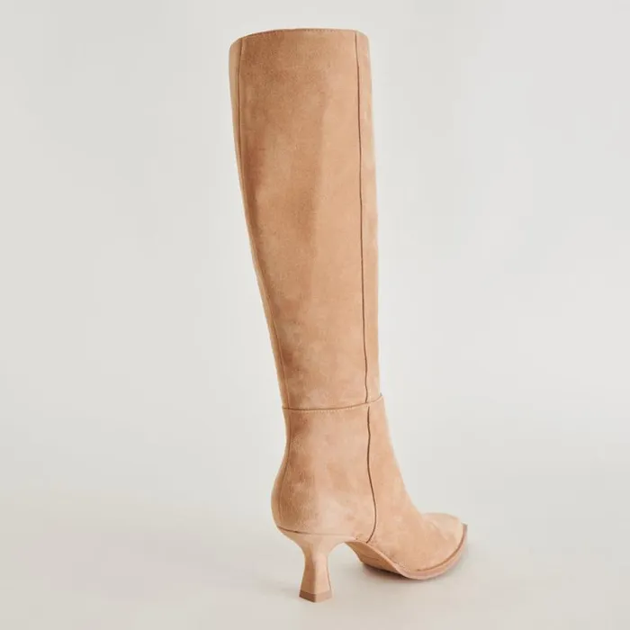 Dolce Vita Auggie Boots Camel Suede Women Boots and Booties