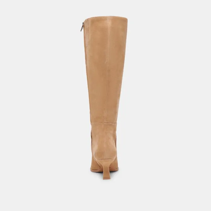Dolce Vita Auggie Boots Camel Suede Women Boots and Booties