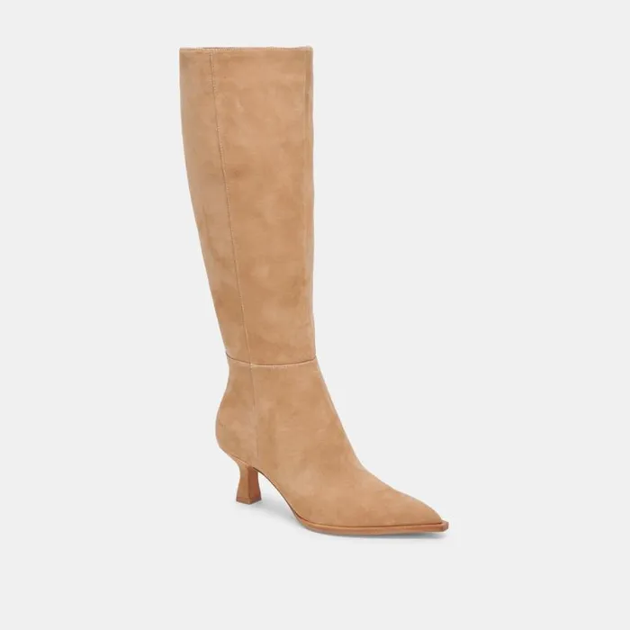 Dolce Vita Auggie Boots Camel Suede Women Boots and Booties