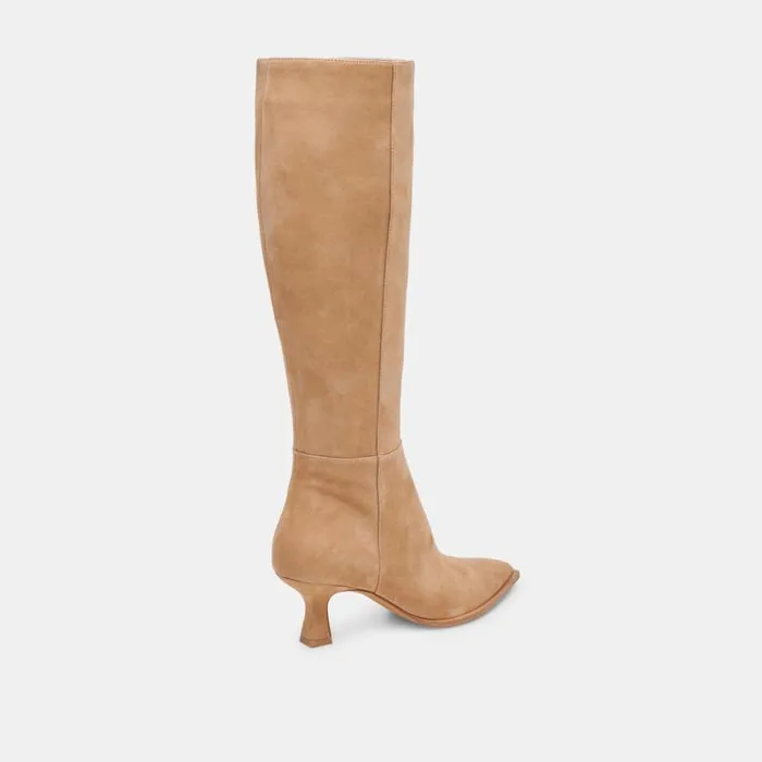 Dolce Vita Auggie Boots Camel Suede Women Boots and Booties