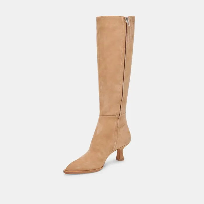 Dolce Vita Auggie Boots Camel Suede Women Boots and Booties