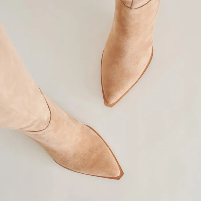 Dolce Vita Auggie Boots Camel Suede Women Boots and Booties