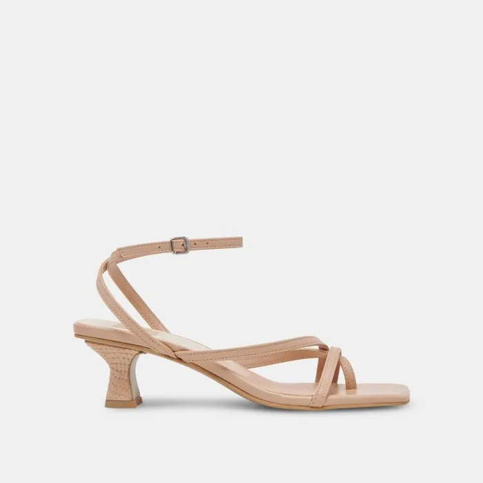 Dolce Vita Baylor Heels Cream Leather Women Heels