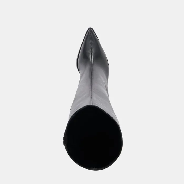 Dolce Vita Bruce Boots Black Leather Women Boots and Booties