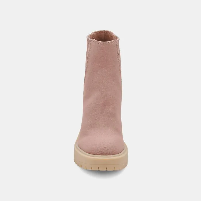 Dolce Vita Caster Booties Cafe Canvas Women Boots and Booties