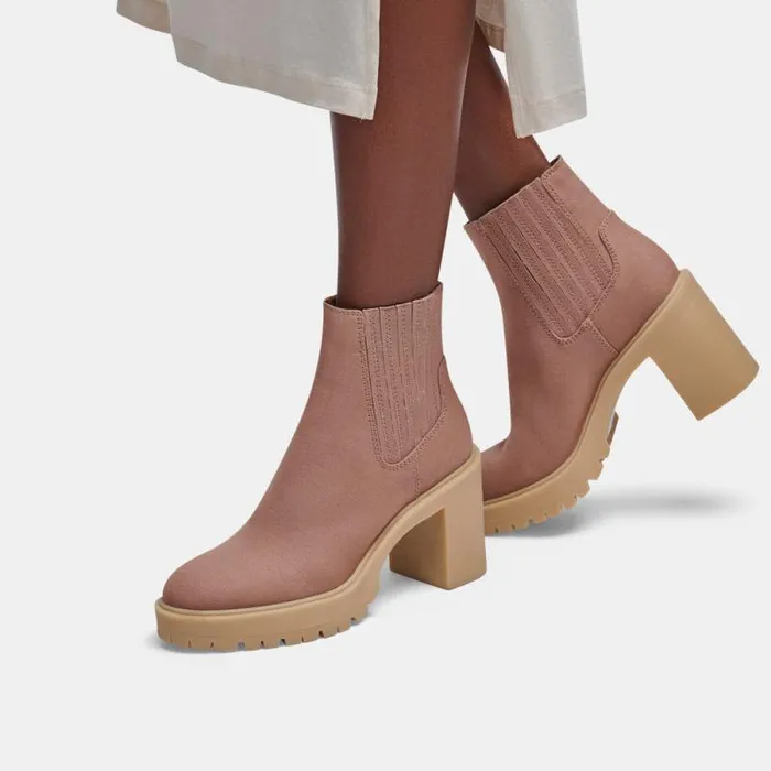 Dolce Vita Caster Booties Cafe Canvas Women Boots and Booties