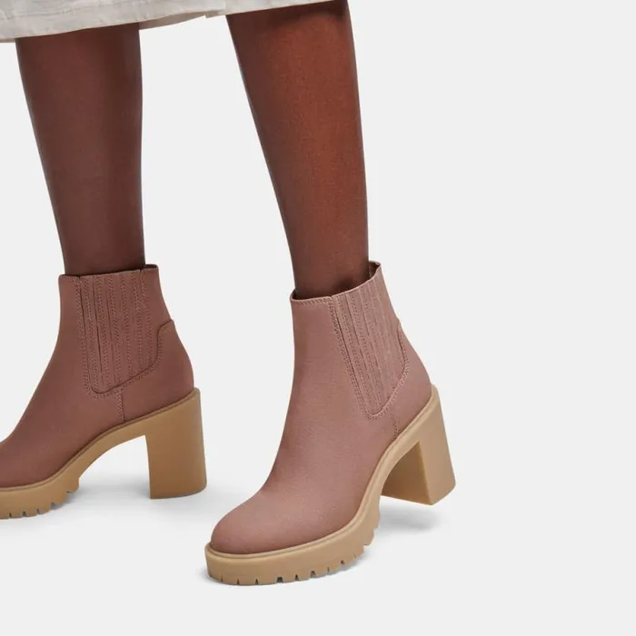 Dolce Vita Caster Booties Cafe Canvas Women Boots and Booties