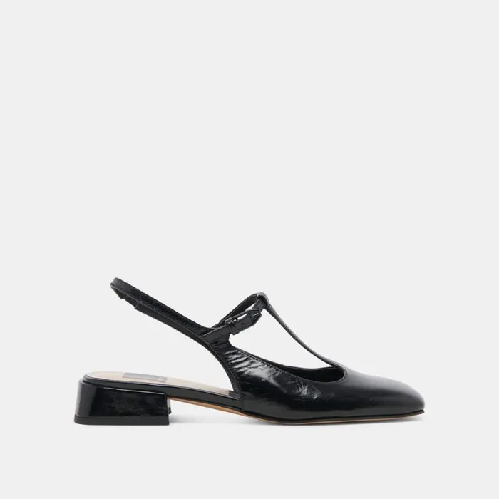Dolce Vita Deidra Flats Midnight Crinkle Patent Leather Women Flats and Loafers Dolce Vita Deidra Flats Midnight Crinkle Patent Leather Women Flats and Loafers