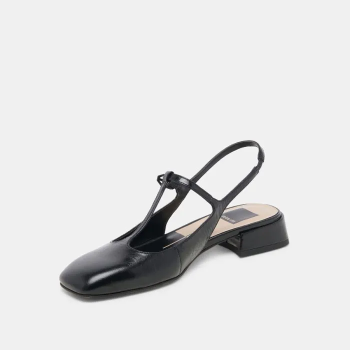 Dolce Vita Deidra Flats Midnight Crinkle Patent Leather Women Flats and Loafers