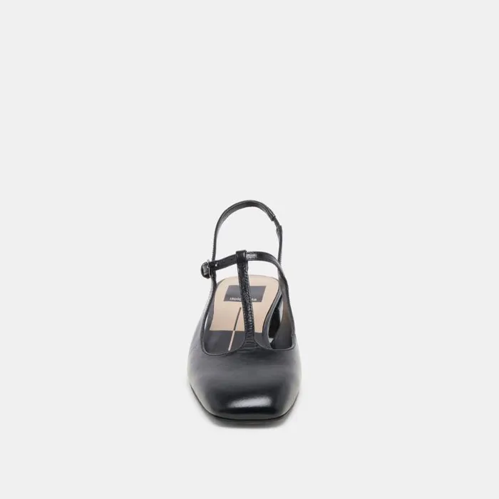 Dolce Vita Deidra Flats Midnight Crinkle Patent Leather Women Flats and Loafers