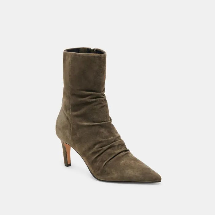 Dolce Vita Fernly Boots Army Suede Women Boots and Booties