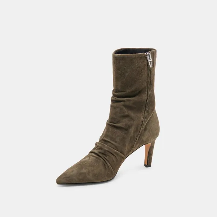 Dolce Vita Fernly Boots Army Suede Women Boots and Booties