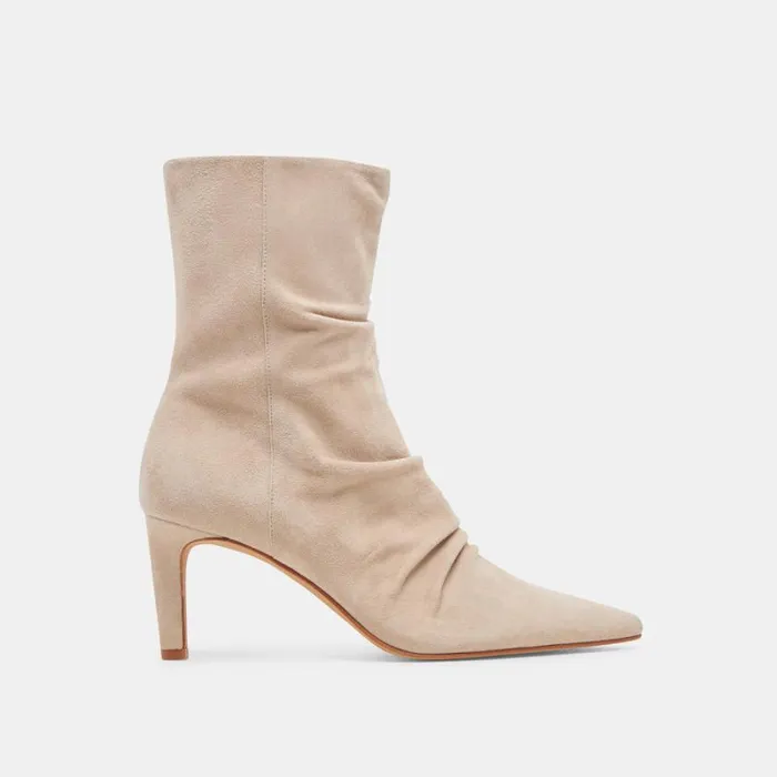 Dolce Vita Fernly Wide Calf Boots Dune Suede Women Boots and Booties