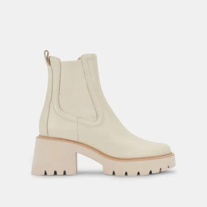 Dolce Vita Hawk H20 Wide Booties Ivory Leather Ivory Leather H2o Women Boots and Booties Dolce Vita Hawk H20 Wide Booties Ivory Leather Ivory Leather H2o Women Boots and Booties