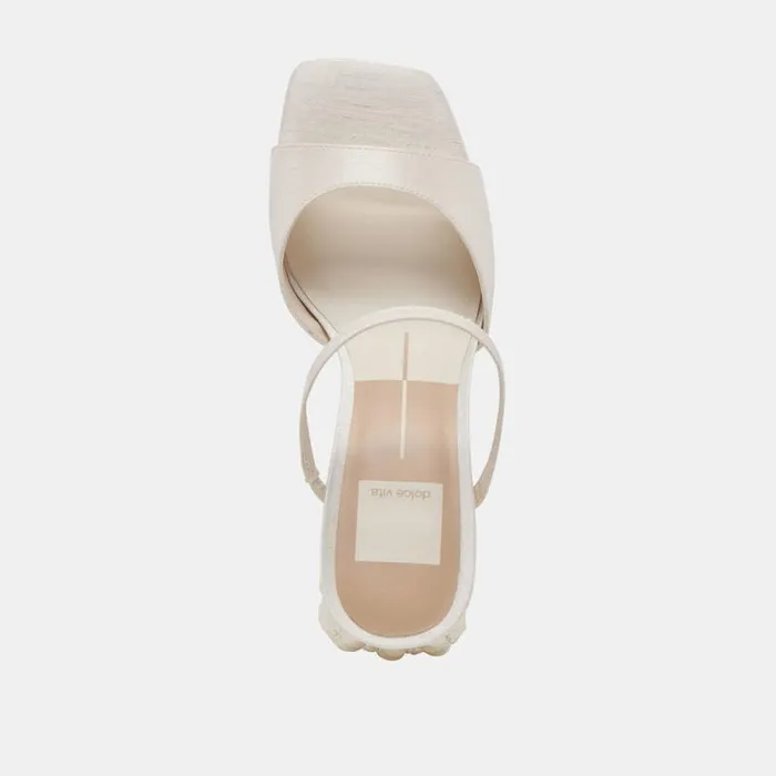 Dolce Vita Jemmy Pearl Heels Vanilla Silk Women Heels