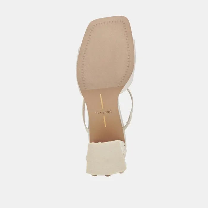 Dolce Vita Jemmy Pearl Heels Vanilla Silk Women Heels