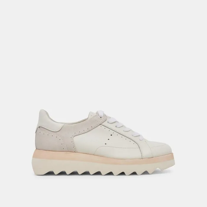 Dolce Vita Jorgie Sneakers White Leather Women Sneakers