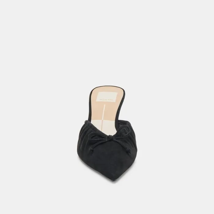 Dolce Vita Kairi Mid Heels Onyx Suede Women Heels