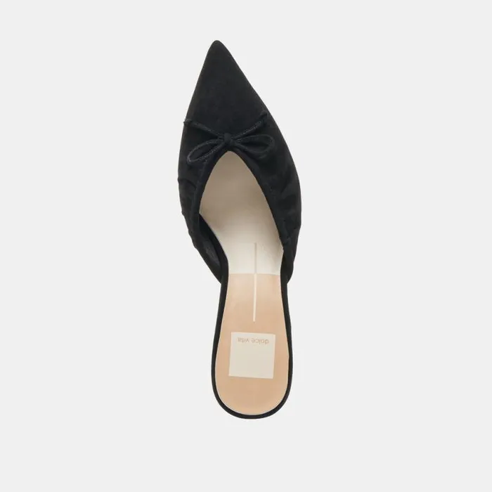 Dolce Vita Kairi Mid Heels Onyx Suede Women Heels