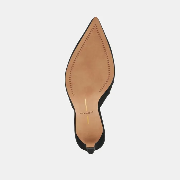Dolce Vita Kairi Mid Heels Onyx Suede Women Heels