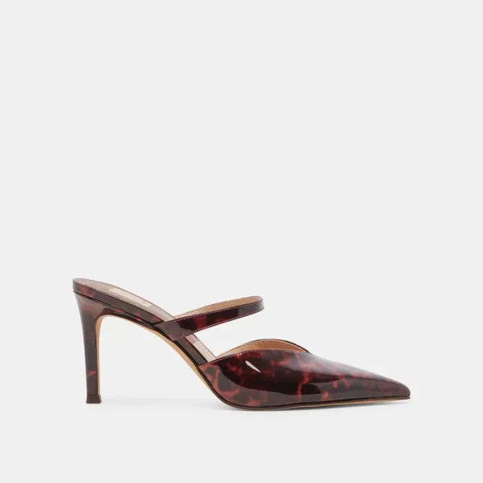 Dolce Vita Kanika Heels Tortoise Patent Leather Women Heels
