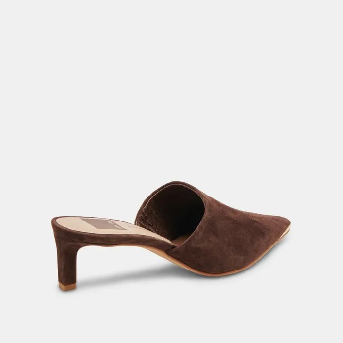 Dolce Vita Lexy Heels Dk Brown Suede Women Heels