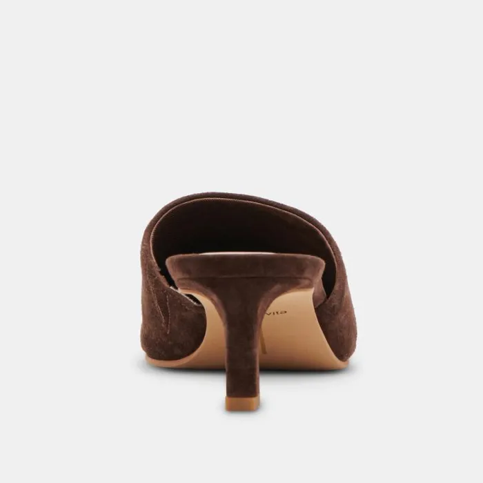 Dolce Vita Lexy Heels Dk Brown Suede Women Heels