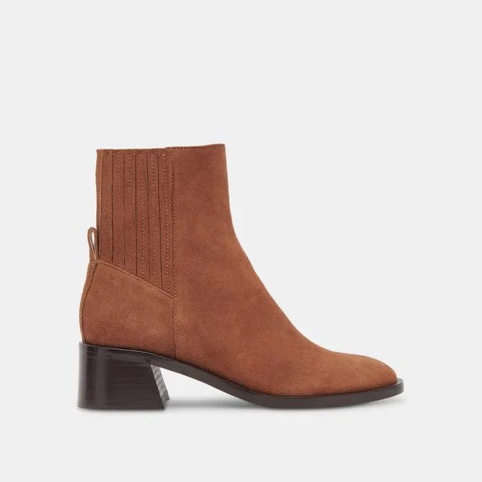 Dolce Vita Linny H2O Boots Brown Suede Women Boots and Booties