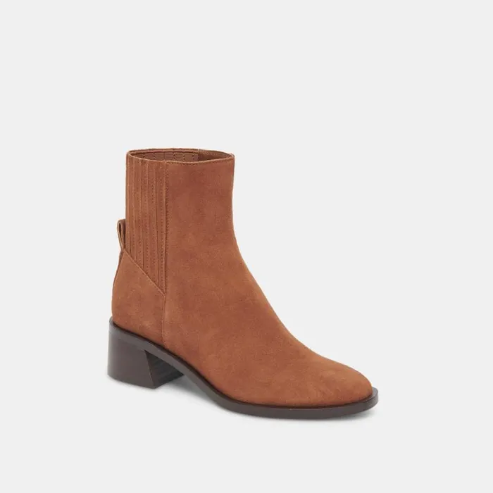 Dolce Vita Linny H2O Boots Brown Suede Women Boots and Booties