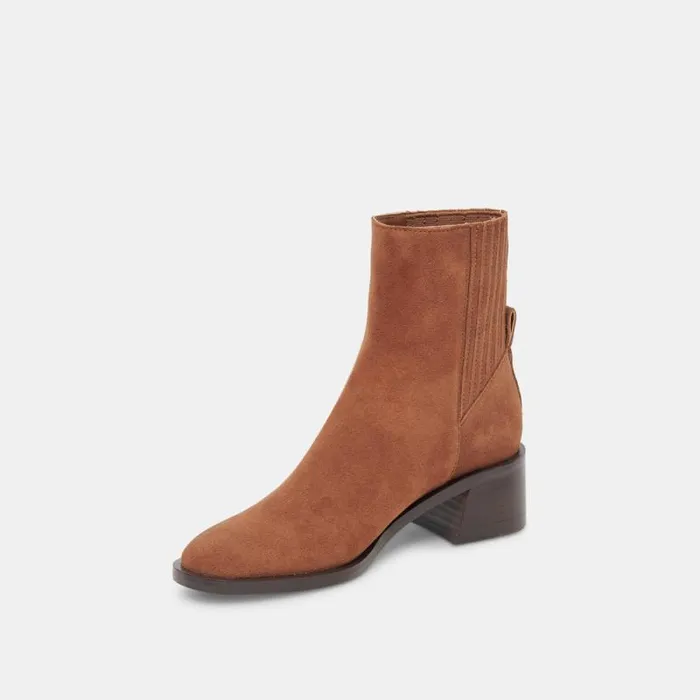 Dolce Vita Linny H2O Boots Brown Suede Women Boots and Booties
