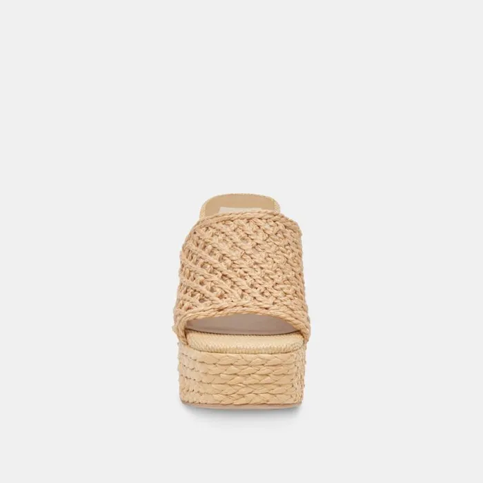 Dolce Vita Lisha Heels Lt Natural Raffia Women Heels