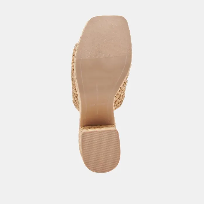 Dolce Vita Lisha Heels Lt Natural Raffia Women Heels