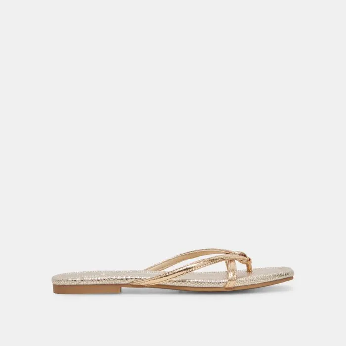 Dolce Vita Lucca Sandals Gold Distressed Stella Women Sandals